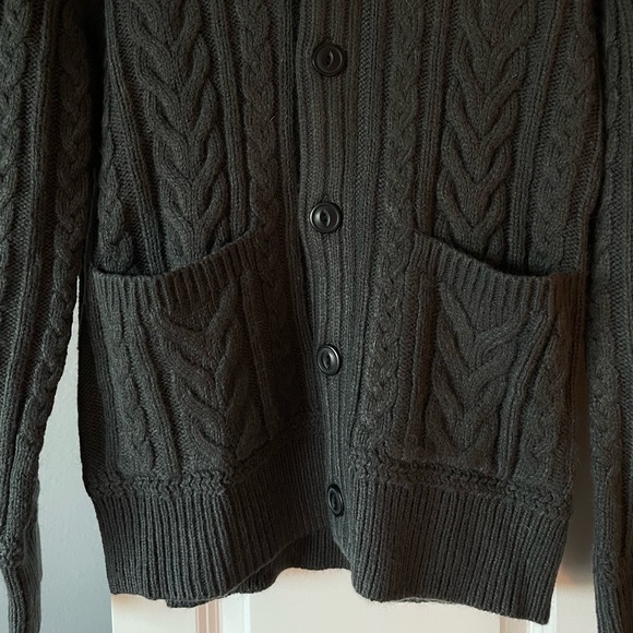 American Eagle Cable-Knit Cardigan Sweater - Picture 3 of 5